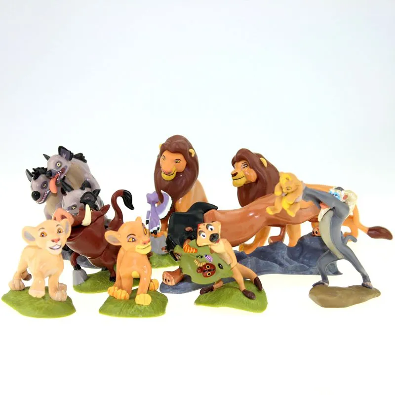 Disney Kid Toys 9pcs/lot Cartoon The Lion King Animals Pvc Action ...