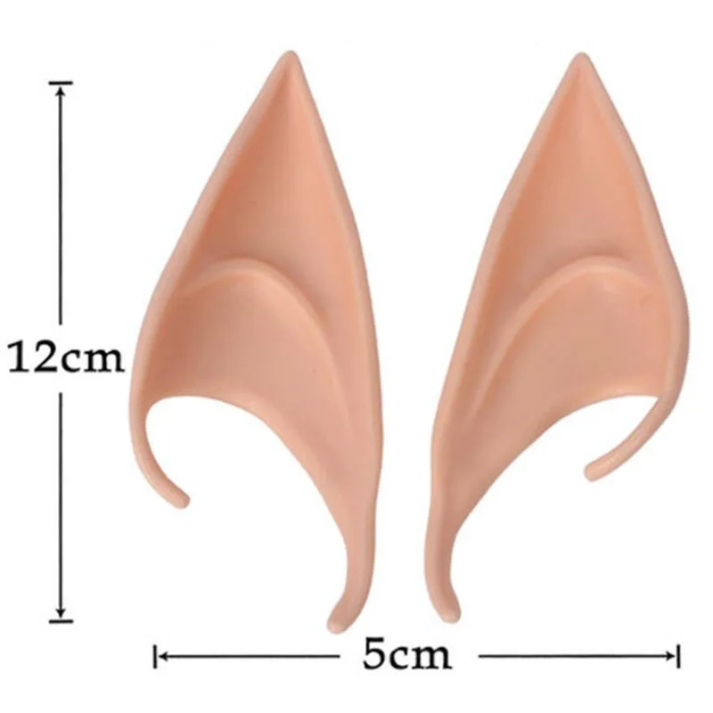 1 пара латексных эльфийских ушей, остроконечные костюмы для косплея, маскарадные вечерние костюмы на Хэллоуин