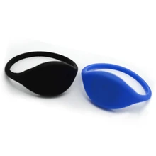 Заводская распродажа печать логотипа круглый Водонепроницаемый 125 кГц TK4100 силиконовый браслет rfid