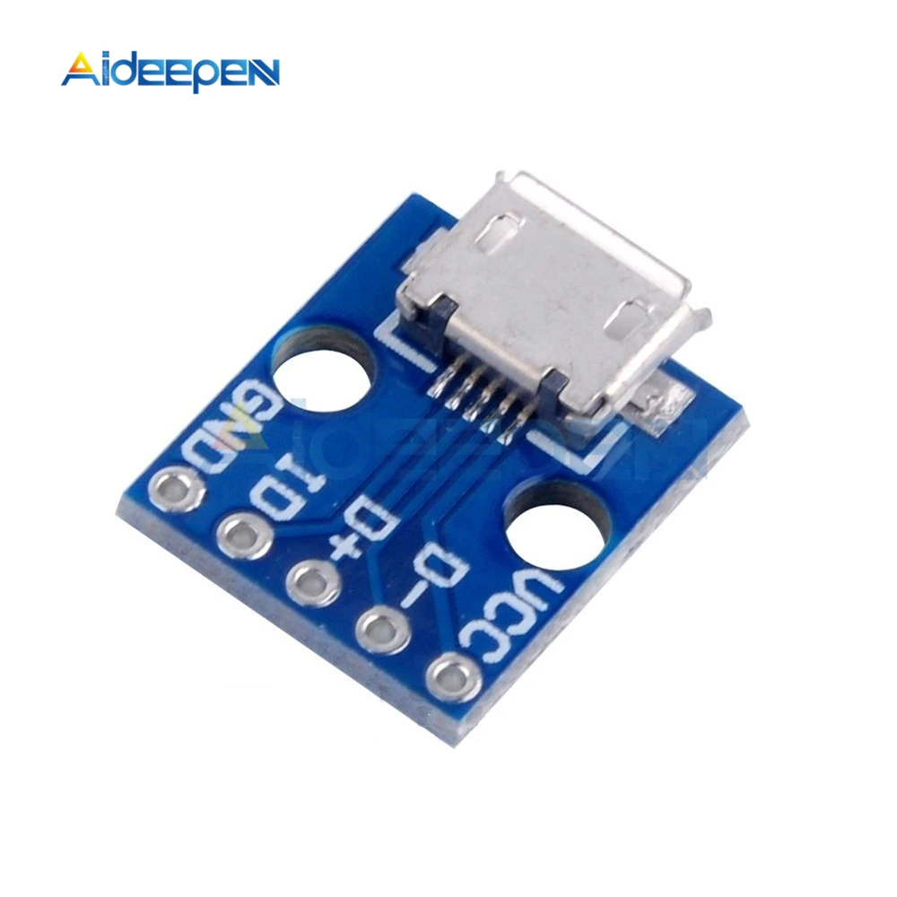

10PCS Breakout Power Supply Diy Electronic PCB Board Module Power Adapter Board USB Breakout Module 5V Micro USB Interface