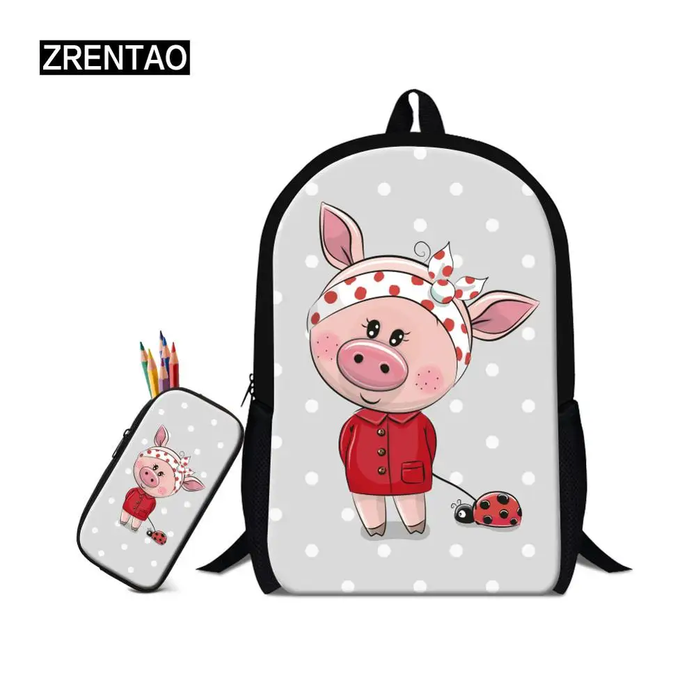 Women Girls Beautiful School Back pack Set Book Bagpacks For Child Teens Girl Female Mochila Waterproof Canvas Cartoon Knapsack | Багаж и