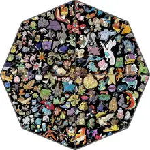 Novelty Item Kustom Anda Mencintai DIY Jepang Kartun Pokemon 3 Kali Lipat Otomatis Hadiah Baik Untuk Ulang Tahun Teman(China)