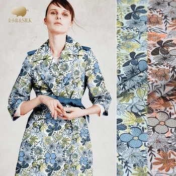 

150cm jacquard brocade fabric high-end crisp dress fashion dress gold brocade satin fabric jacquard fabric dress wholesale cloth