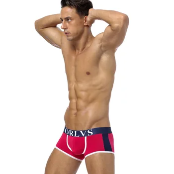 

Explosive 3 Pieces Style Breathable Hip Sexy Men's Boxer Pants Solid Color Waist Men's Underwear Men's Sexy Underwear Bokserki