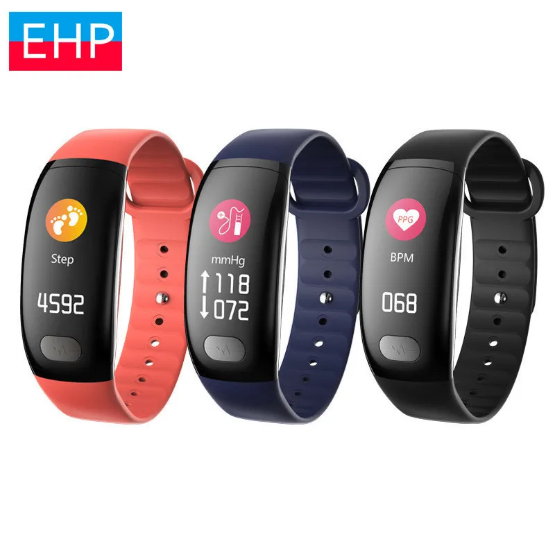 

Smart Bracelet Color Screen ECG Blood Pressure Oxygen Heart Rate Monitoring Waterproof Step Sports Bracelet For Apple Iphone