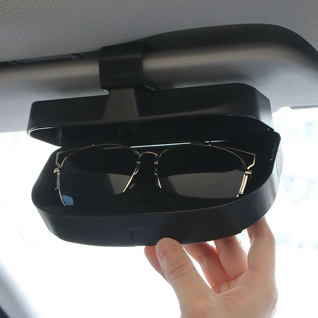 Universal Sun Visor Car Glasses Case Box Multifunction Sunglasses Box