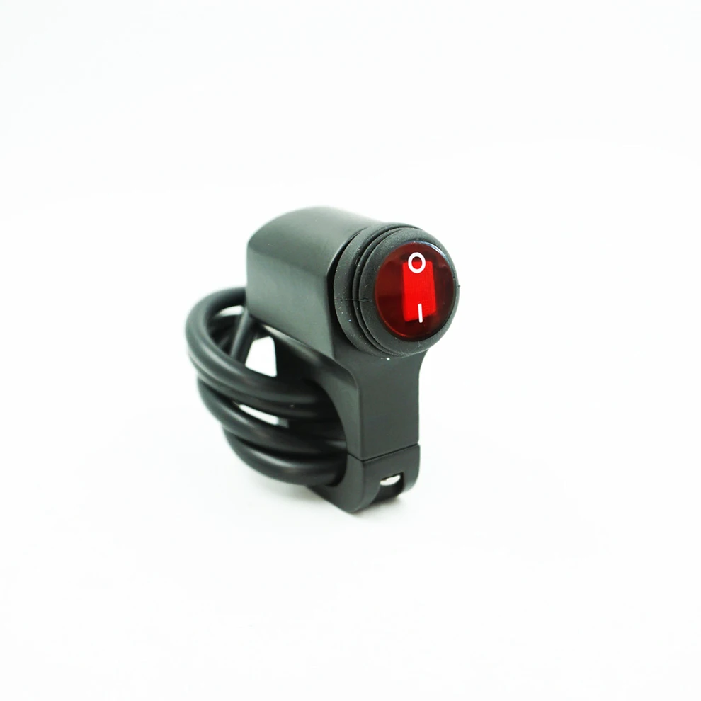 7/8" 22mm Handlebar Headlight Switch 3 Wires Waterproof Motorcycle