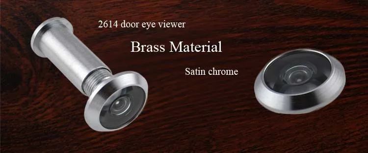 180 градусов латунный глазок дверной глазок атласный хромированный монитор дверной безопасности