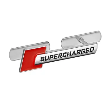 

1Pcs 3D Metal Supercharged Car Front Hood Grille Emblem Badge For Audi A4 B6 B7 B8 A5 A3 A6 C5 C6 Q5 Automobiles Car Accessories