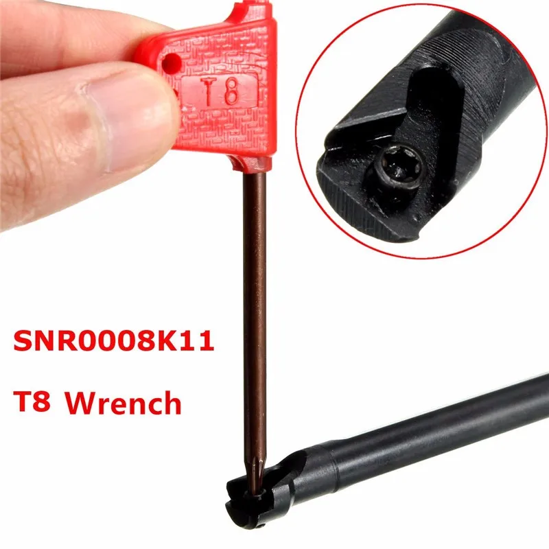 SNR0008k11 Threading Boring Bar Turning Tool Holder For 11 IR 1/4 CNC Lathe 125mm x8mm Brand New