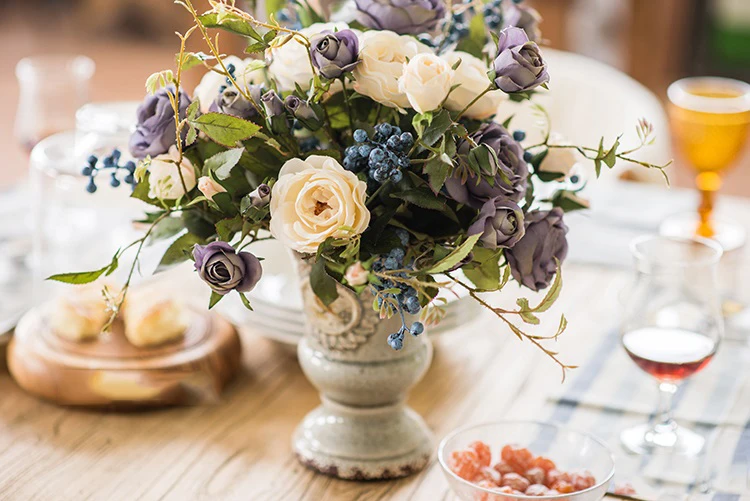 Американская кантри керамическая ваза, классический цветок и птица шаблон цветок, стиль цветок стол ледяная трещина искусство украшения столешницы