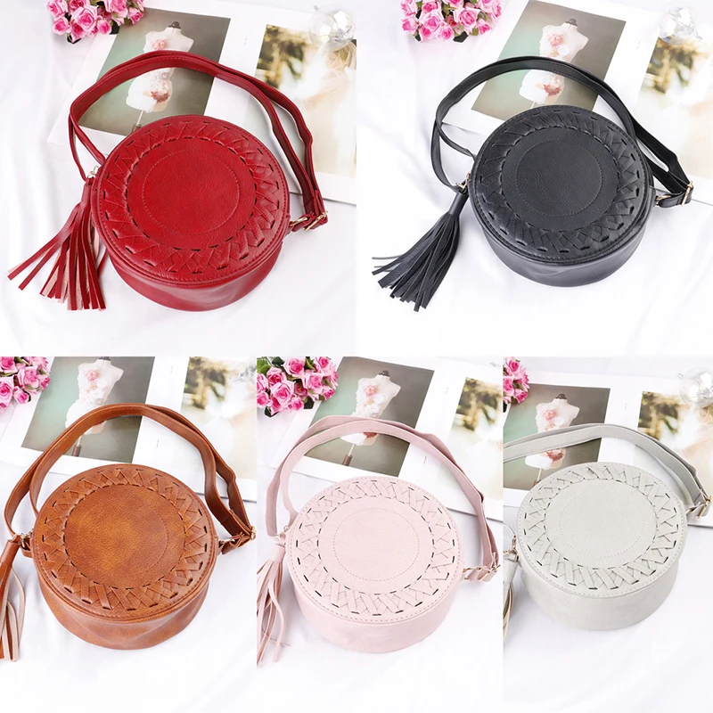 Милая пляжная сумка Bolsos MujerNew модная женская с кисточками круглая плетеная Сумка