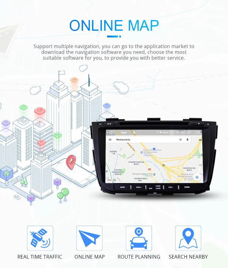 Perfect LJHANG Car DVD Player Android 9.0 For kia Sorento 2013 2014 2015 GPS Multimedia 2 Din Car Radio Stereo Automotive headunit Audio 5