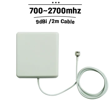 

Indoor Panel Antenna GSM 3G 4G N Connector 700~2700MHz 9dBi With 2m Cable For Mobile Phone Signal Booster#27