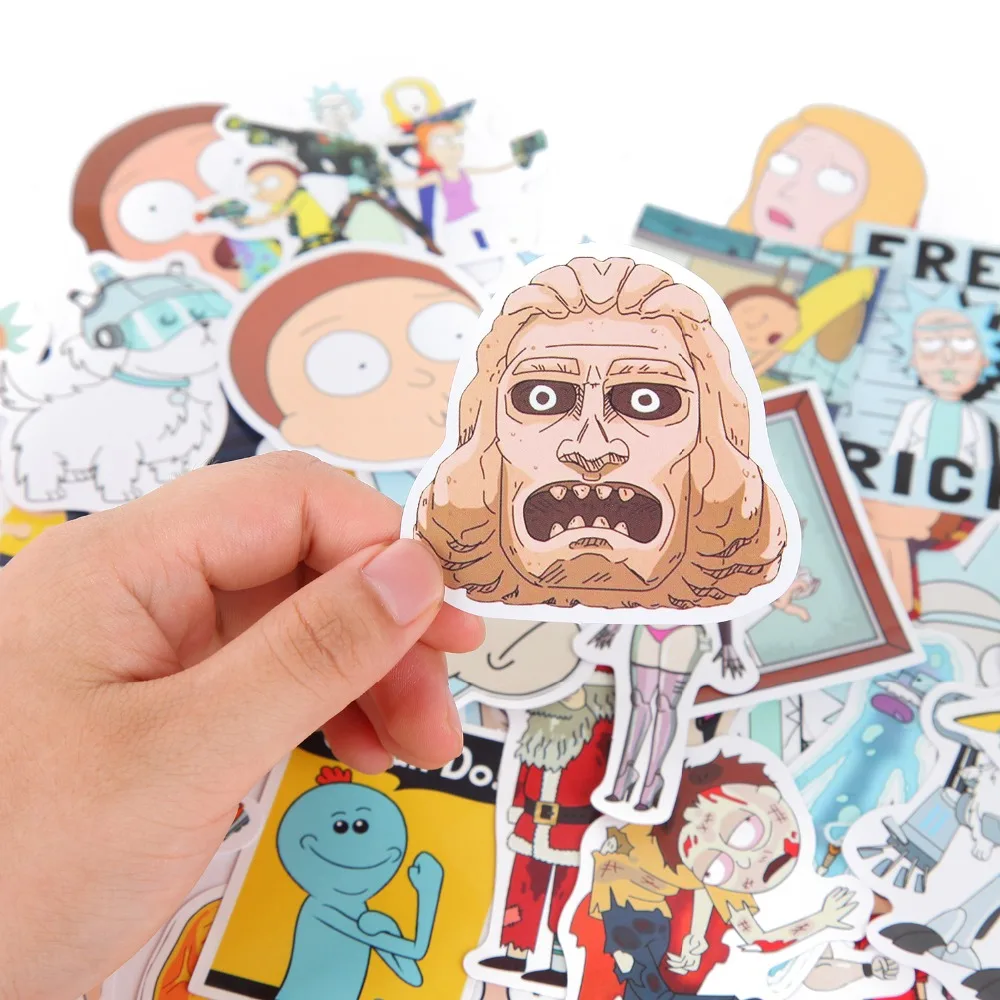 35Pcs/lot Rick and Morty Funny Sticker [ Pack of 3 ]