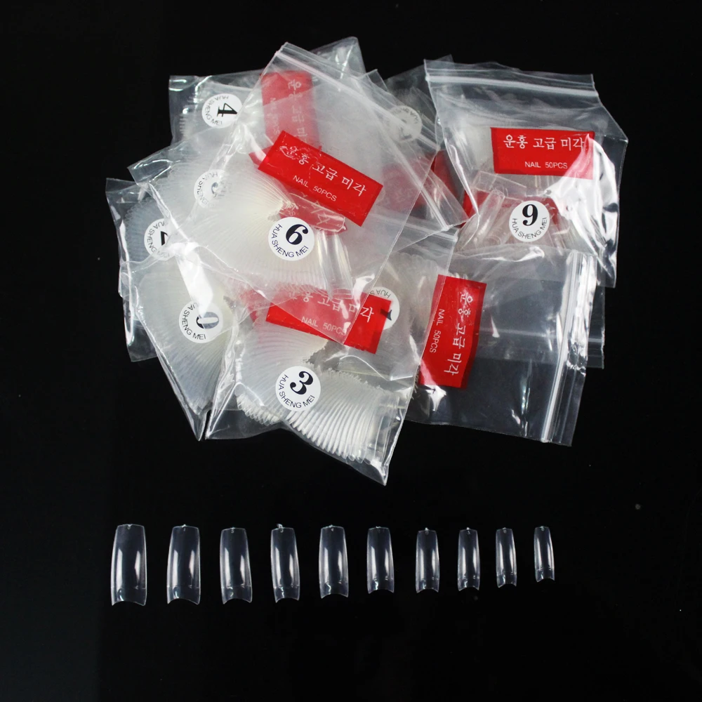 Unghie Finte French Clear Faux Ongles Unhas Postica Tips Acrilico Unha Strumenti Per Nail Art Artificiais False Unghie Finte Gel Tip 213