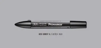 Winsor& Newton ProMarker двойной наконечник графический маркер-серый и черный - Цвет: Ice Grey 3