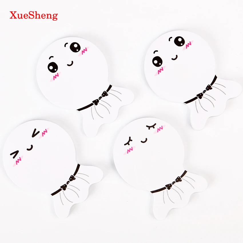 

3 PCS/Lot Smile Face Cute Memo Pads Lovely Sticky Notes Label Paper Sticker Decoration Stationery Office School Supplies