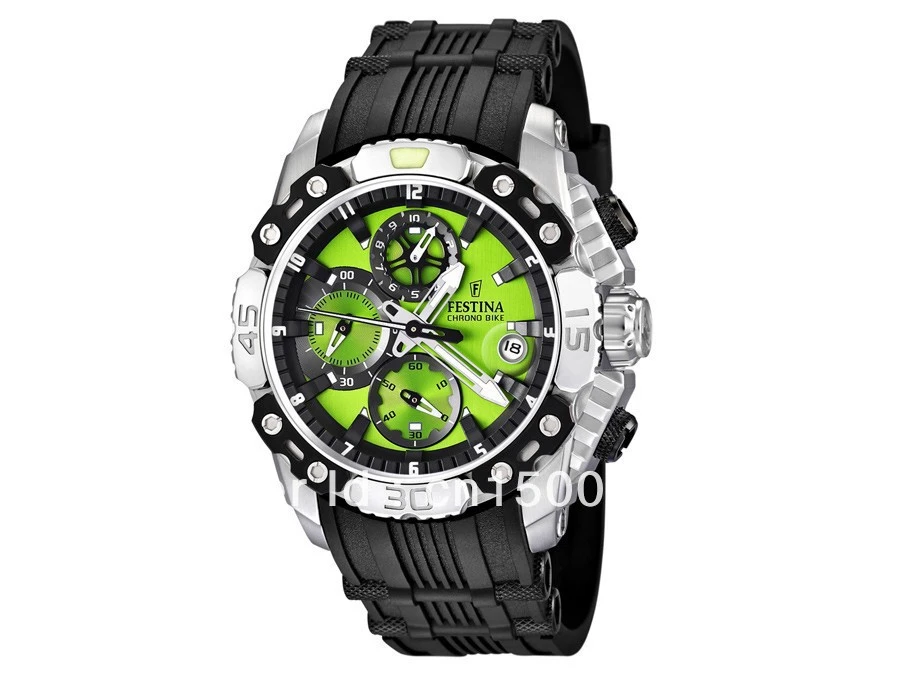 Festina F16543/8 Men's Quartz Watches 2014 Tour de France Chrono Bike  Sports Style Chronograph Green Dial Black Leather Bandfree|watch head|watch  dialwatch unisex - AliExpress