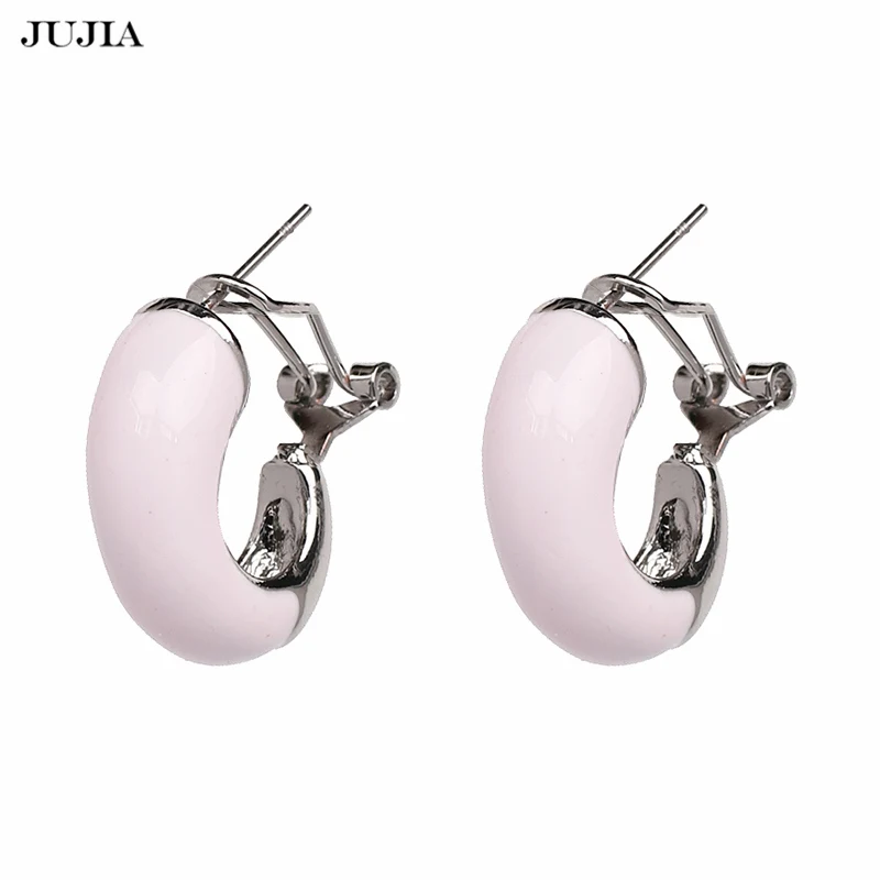 

JUJIA 2019 Fashion Ear Ring Large Brinco Oorbellen Drop Big Earring Printed Metal Earrings For Women