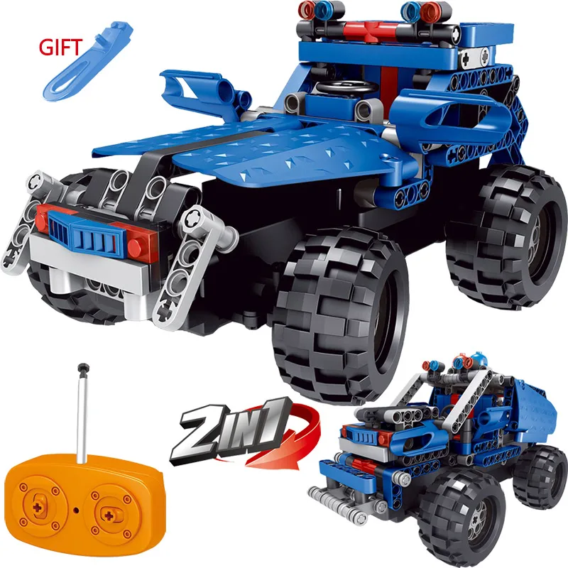 

Radio Remote Control Motor Drive Car Kit LegoINGlys Technic Vehicle Truck Offroad SUV Simulation Car Blocks DIY Toys For Kids