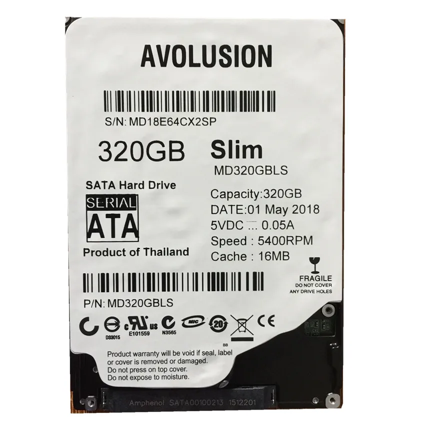 

320GB SATA 2.5inch Slim 7mm Height 16MB Cache Internal Hard Disk Drive For Laptop Notebook Warranty for 1-year