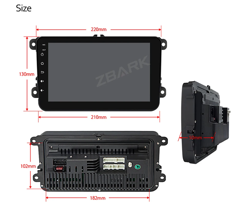 Discount 8" Android 8.1 RAM 2G Car stereo player Navigation GPS  for VW Jetta Golf Amarok Beetle  Lavida Caddy Passat Polo  Sharan Touran 19