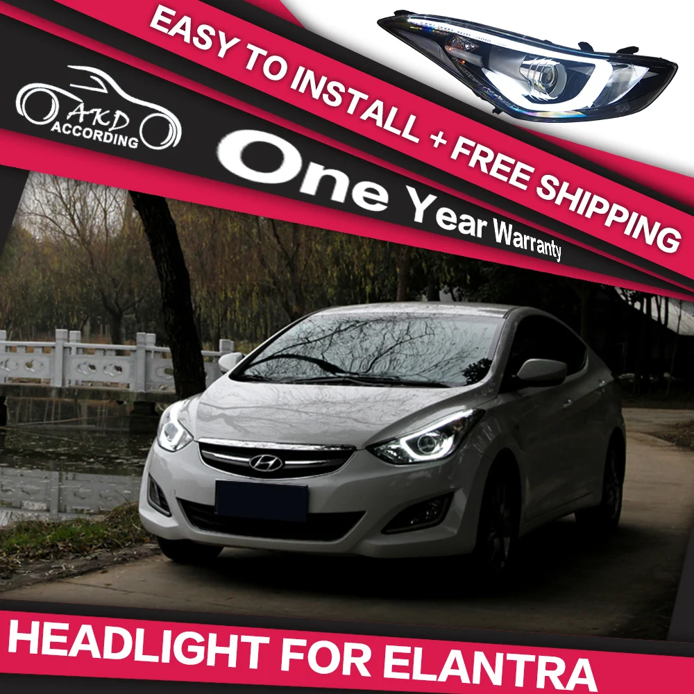ксеноновые фары hyundai elantra