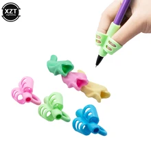 6 Pz/lotto Matita Maniglia Asta penna Impugnature Grip Holder per I Bambini Carino scrittura A Mano Aid Trainer di Correzione della Postura Penna Dito Penna supporto