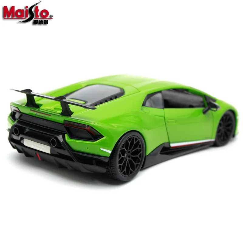 1:18 литая модель спортивного автомобиля для LAMBORGHINIed HURACAN, Игрушечная модель из сплава с управлением на рулевом колесе