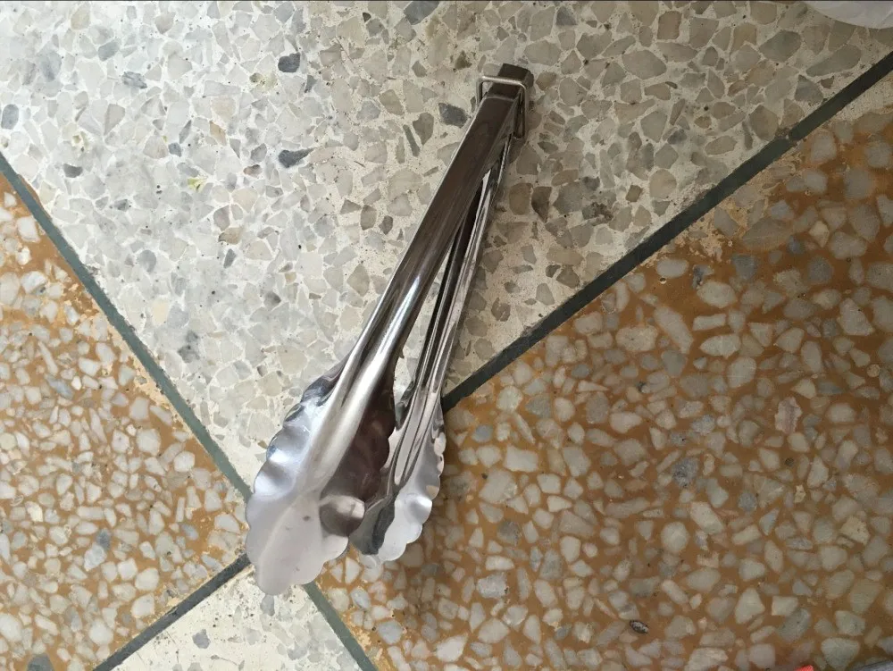 STAINLESS-STEEL-SALAD-TONGS-BBQ-Kitchen-Cooking-Food-Serving-Utensil-tong