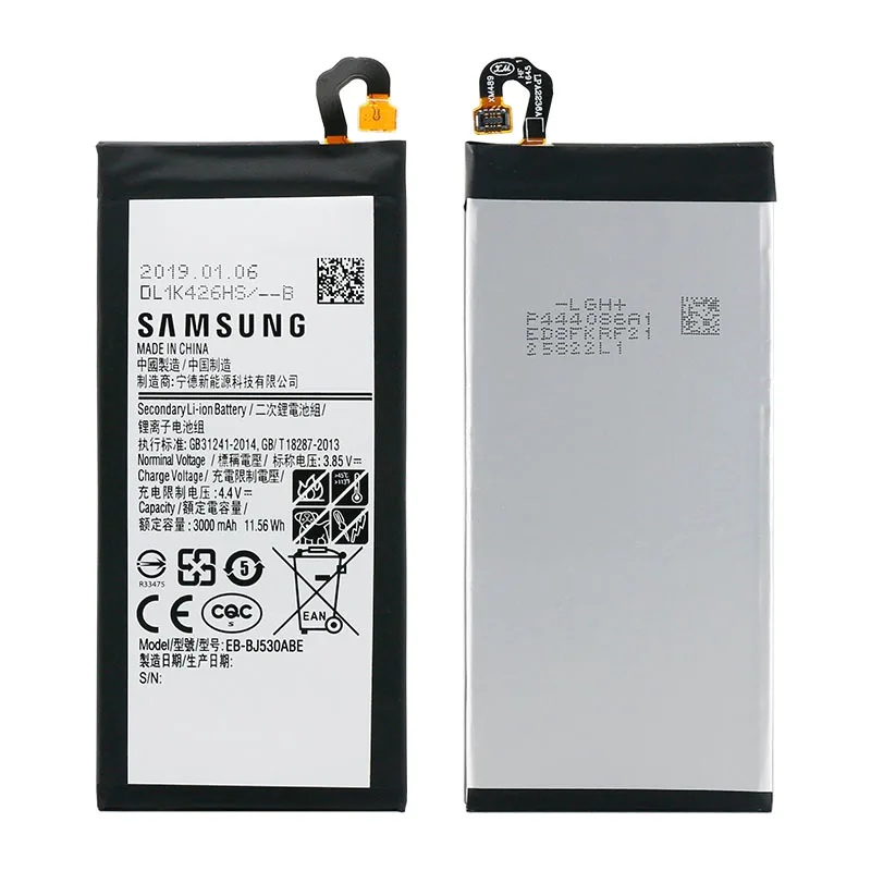 Оригинальный аккумулятор samsung для Galaxy J5 (2017) J530 J530F SM J530G EB BJ530ABE 3000 мАч сменный