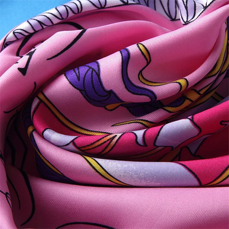 130*130 Новое поступление известный роскошный брендовый дизайнерский женский саржевый Шелковый квадратный шарф с принтом женские пашмины Шарфы Париж