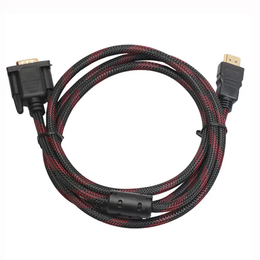 HIPERDEAL Full HD 1080P HDMI Мужской до 15 Pin VGA разъем адаптер конвертер кабель для HDTV Прямая поставка 1J23