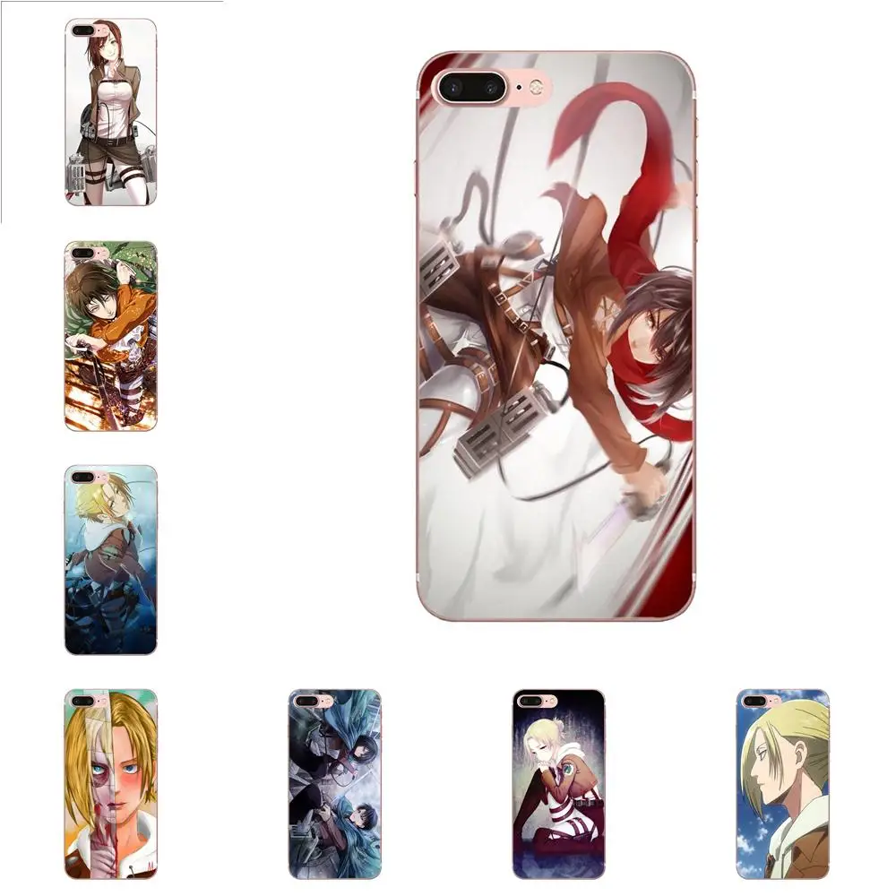 

For Apple iPhone 4 4S 5 5C 5S SE 6 6S 7 8 Plus X XS Max XR Soft TPU Case Coque Cover Shingeki No Kyojin Attack On Titan