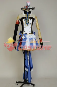 

Hot Sale LoveLive! Eli Ayase Cafe Maid Uniform Cosplay Costume Halloween Party For Adult Women Girls New