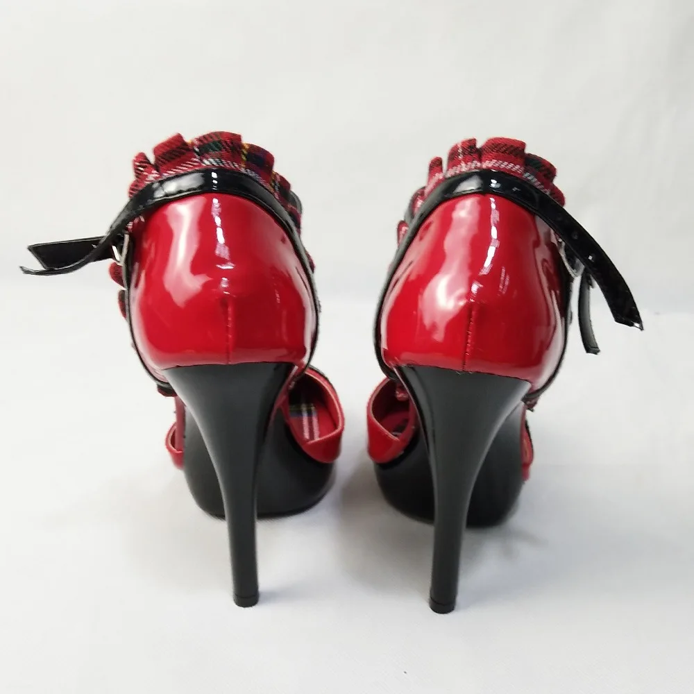 Model fashion stage shoes ball fashion black paint baked 13cm high heels, banquet catwalk shows using single shoes