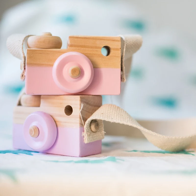 

Wooden Decorative Camera Nordic Style Kids Decoration Home Decor Baby Children Room Wood Crafts