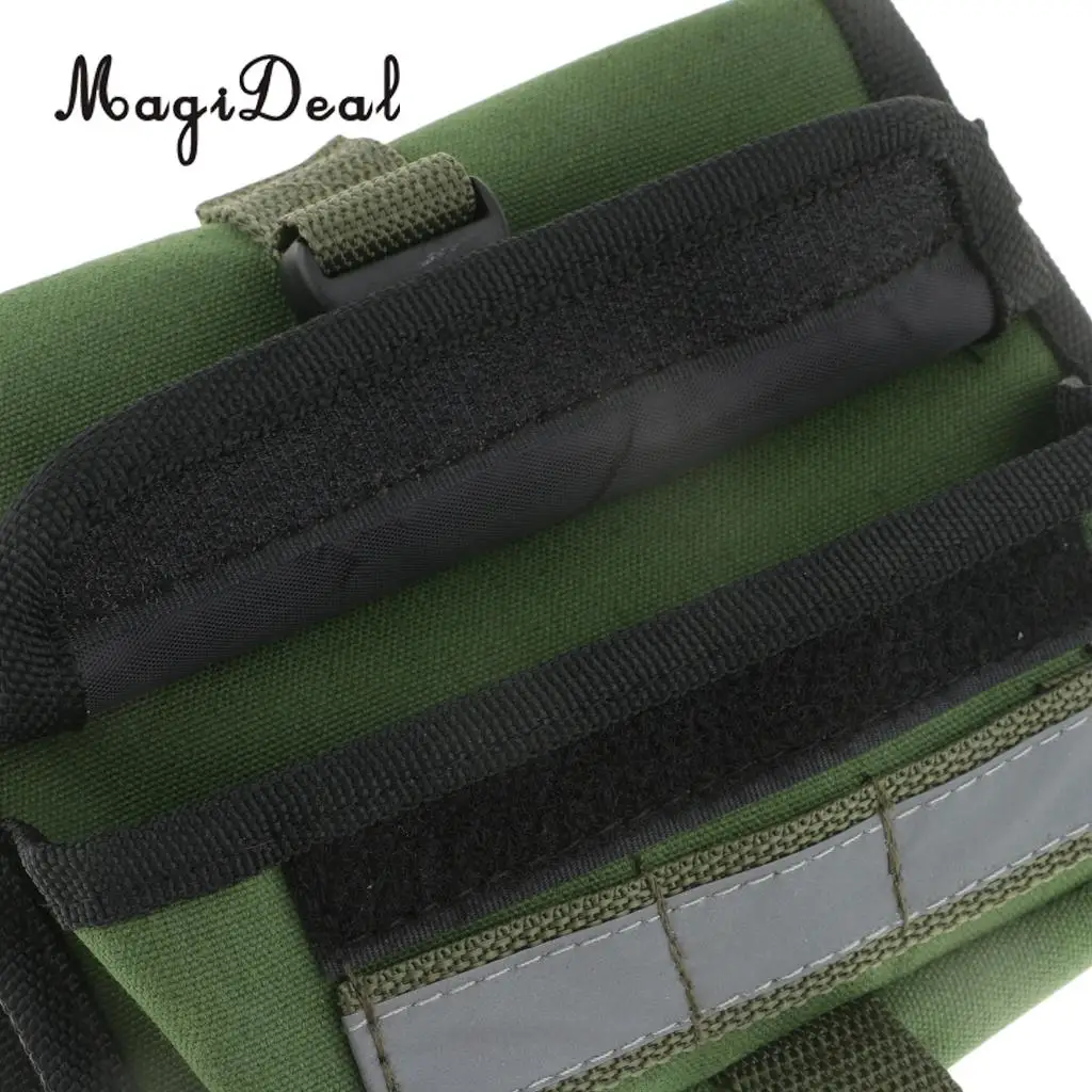 MagiDeal Bike Front Frame Top Tube Bag Storage Pocket Saddle Pannier Double Pouch Bag Phone Holder Green 