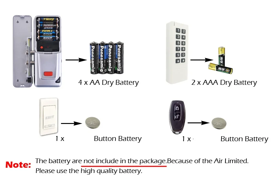 New Wireless Electric Door Lock Mortise Lock  (9)