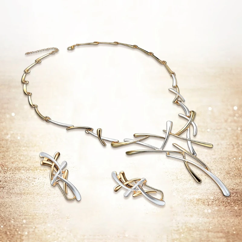 Angelady 1 комплект ожерелье серьги невесты свадебные женские украшения Роскошные Этнические крест кулон аксессуары для невесты