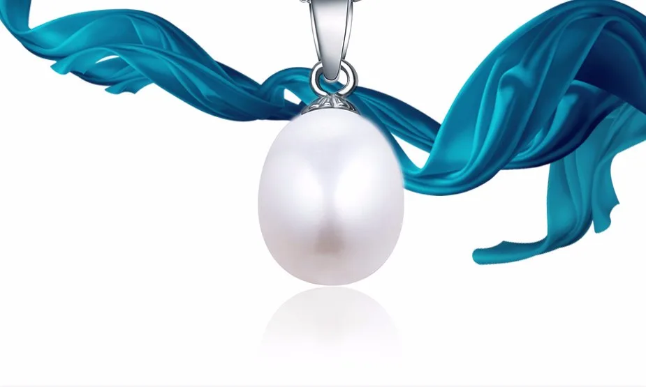 Большая распродажа высокое качество романтический черный натуральный жемчуг кулон ожерелье для женщин серебро шкатулка цепи с подарочной коробке
