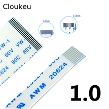 10 шт. FPC Гибкий плоский кабель FFC 1,0 мм B-type обратный контакт 60 мм 4/5/6/7/8/10/12/14/16/18/20/22/ 24/26/28/30/32P 6 см B
