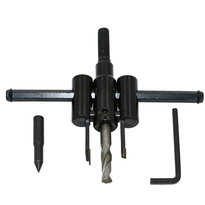 Adjustable Circle Cutter Drill Bit 30 120mm Metal Wood Twist Hole Drill