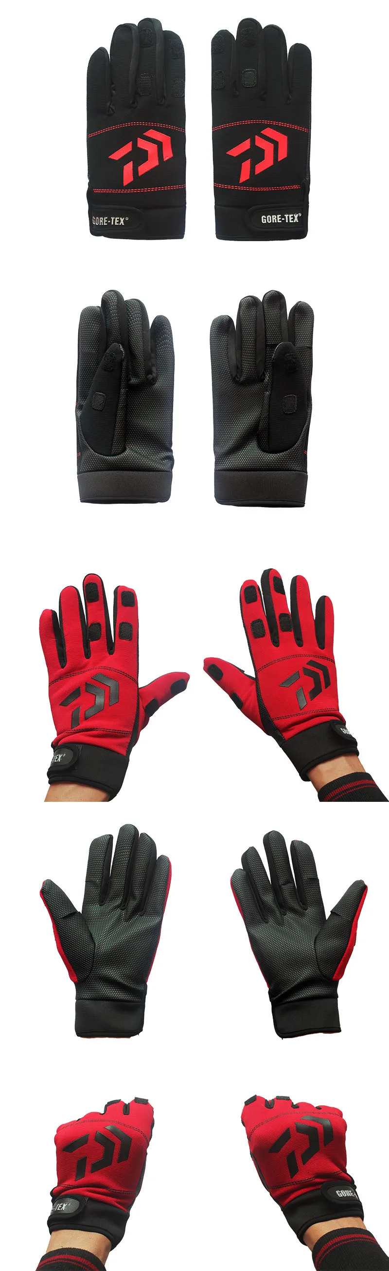 Зимние противоскользящие перчатки для рыбалки, хлопковые перчатки для рыбалки с 3 пальцами, перчатки для катания на открытом воздухе, фотографии для пеших прогулок, спортивные перчатки Pesca