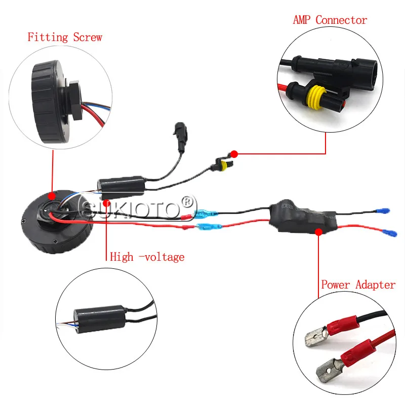 SUKIOTO 55W AC HID Xenon Canbus Kit EMC No Error HB3 HB4 5000k D2H 6000k 8000k Deep Blue H7 4300k H11 3000K xenon hid kit lights (7)