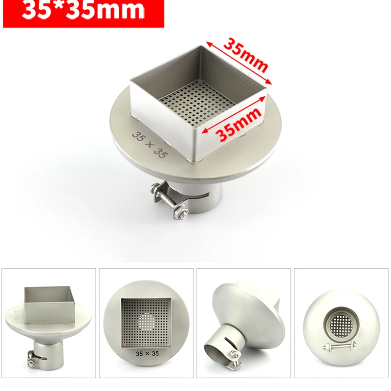

850 BGA Nozzle SMD Hot air gun nozzle 850 Hot air Desoldering Station for yihua saike 898d 852d 952d 909d 35x35mm