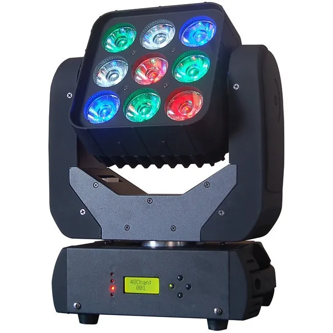 

6PCS/LOT NEW Infinite Rotating 4 in 1 LED Matrix moving head light for Dj Light/Disco Light Party/Night Club Lighting