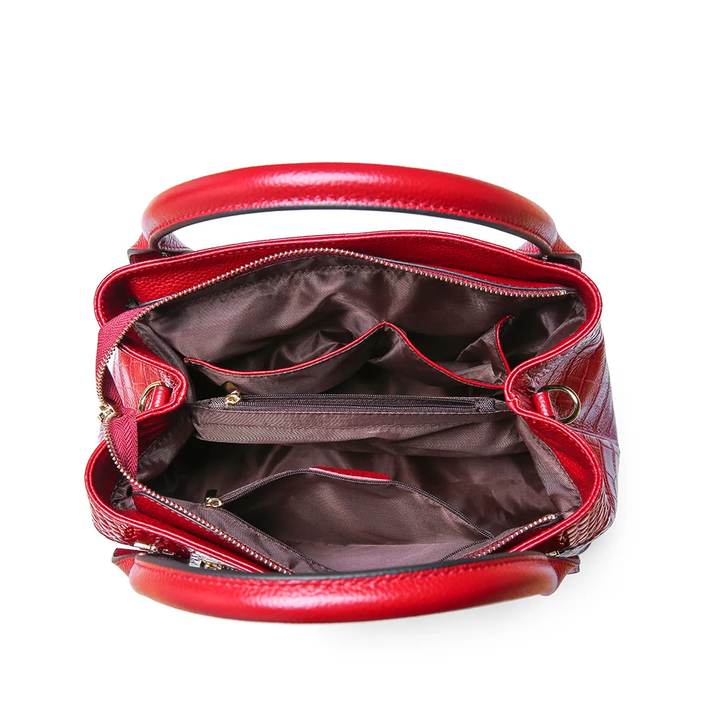 Mixtx для женщин коровьей сумки Крокодил зерна Crossbody Мода Высокое качество Сумка из натуральной кожи женские роскошные сумки на плечо