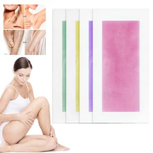 LANBENA, 10 пар, восковые полоски для удаления волос, бумага, натуральный пчелиный воск, двусторонняя депиляция, шелковистая, для всего тела, инструмент для красоты